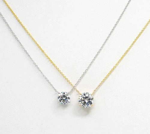 Moissanite Solitaire Necklace
