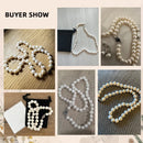Dazzle Dime® Baroque White Freshwater Pearl Necklace – 925 Sterling Silver, 8–10MM Cultured Pearls, Elegant Gift for Women
