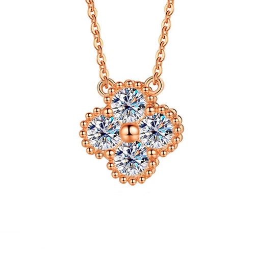 Dazzle Dime D Color 2.4CT (25 Sterling Moissanite Bracelets Lucky Bangles Wedding Birthday Party Clover Gifts Jewelry