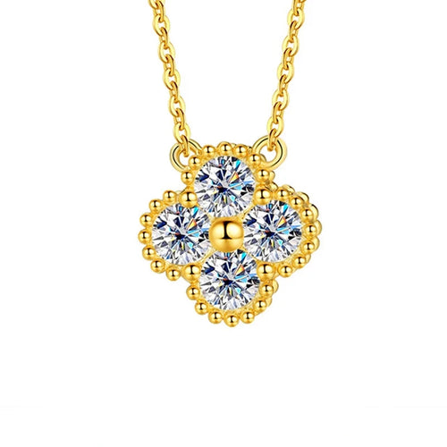 Dazzle Dime D Color 2.4CT (25 Sterling Moissanite Bracelets Lucky Bangles Wedding Birthday Party Clover Gifts Jewelry