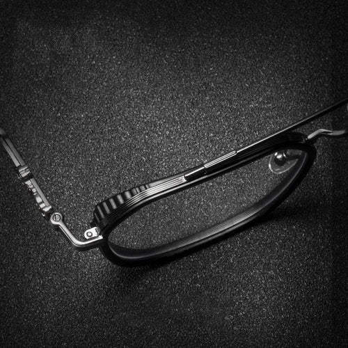 Retro Polygonal Alloy Glasses Frame – Photochromic Eyeglasses & Sunglasses for Men and Women