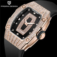 Reloj Mujer Diamond Watch for Women Luxury Silver Rose Gold Quartz Wrist Watch Relogio Feminino