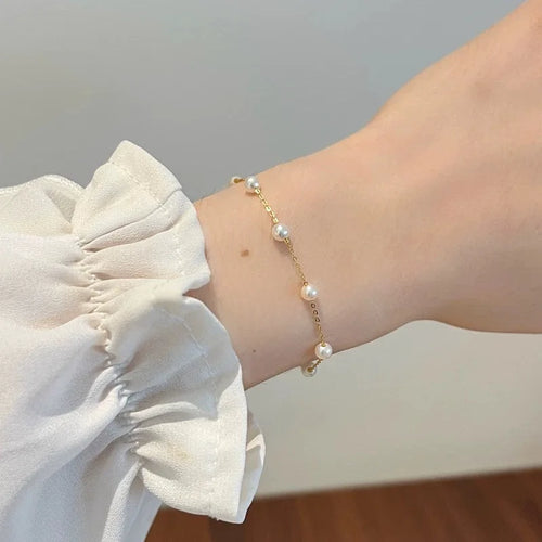 Dazzle Dime® 18K Gold & Natural Pearl Bracelet | Sky Star Collection