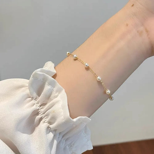 Dazzle Dime® 18K Gold & Natural Pearl Bracelet | Sky Star Collection