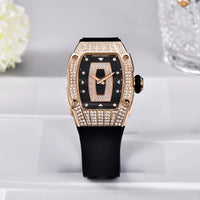 Reloj Mujer Diamond Watch for Women Luxury Silver Rose Gold Quartz Wrist Watch Relogio Feminino
