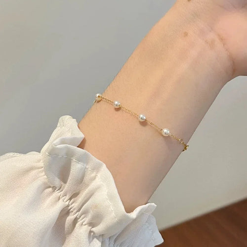 Dazzle Dime® 18K Gold & Natural Pearl Bracelet | Sky Star Collection