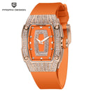 Reloj Mujer Diamond Watch for Women Luxury Silver Rose Gold Quartz Wrist Watch Relogio Feminino