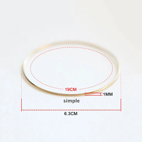 Dazzle Dime® 14K Gold-Filled Stacking Bangle | Handmade Closed Bracelet | Vintage Boho Charm Bracelet | Tarnish-Resistant Bridesmaid Gift