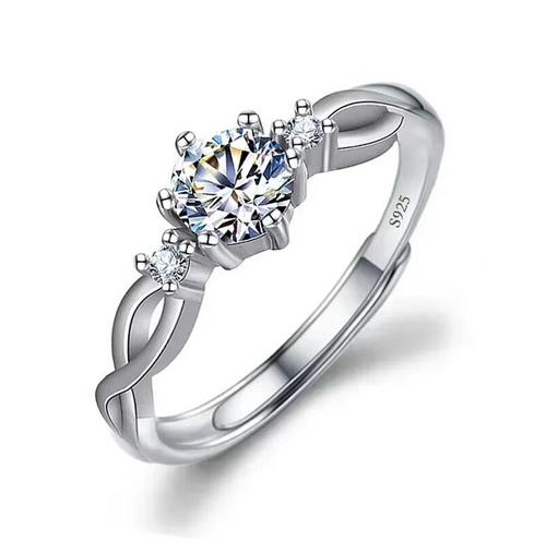 Dazzle Dime® Fine Jewelry Collection with 1CT Lab-Grown Diamonds in 925 Sterling Silver – White Gold Clad DAZZLE DIME®