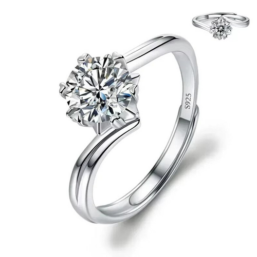 Dazzle Dime® Fine Jewelry Collection with 1CT Lab-Grown Diamonds in 925 Sterling Silver – White Gold Clad DAZZLE DIME®