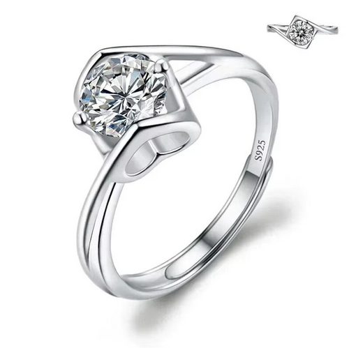 Dazzle Dime® Fine Jewelry Collection with 1CT Lab-Grown Diamonds in 925 Sterling Silver – White Gold Clad DAZZLE DIME®