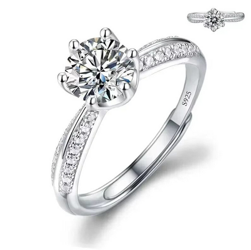 Dazzle Dime® Fine Jewelry Collection with 1CT Lab-Grown Diamonds in 925 Sterling Silver – White Gold Clad DAZZLE DIME®