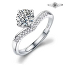 Dazzle Dime® Fine Jewelry Collection with 1CT Lab-Grown Diamonds in 925 Sterling Silver – White Gold Clad DAZZLE DIME®