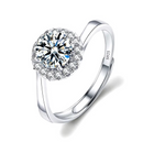 Dazzle Dime® Fine Jewelry Collection with 1CT Lab-Grown Diamonds in 925 Sterling Silver – White Gold Clad DAZZLE DIME®