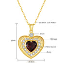 Dazzle Dime® 18K Gold Heart Moissanite Necklace | 3CT, 9mm Natural Heart Cut | Luxury Wedding Jewelry with Certificate