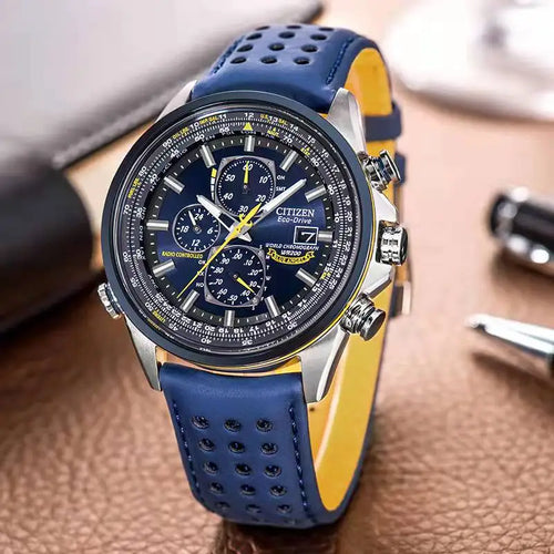 Blue Angel I Generation Men's Quartz Watch with Radio Nightlight & Kinetic Energy