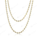 Moissanite Solitaire Necklace – 14K/10K/9K Solid Gold or 925 Silver, D/VVS1 3mm