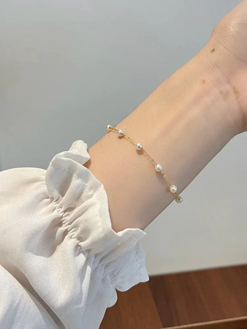 Dazzle Dime® 18K Gold & Natural Pearl Bracelet | Sky Star Collection