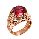 Dazzle Dime® Vintage 925 Sterling Silver Mystic Topaz Ring for Men | Unique Colorful Gemstone Jewelry