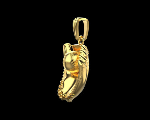 Dazzle Dime Baseball Glove and Ball Pendant A Tribute to the Great American Pastime - Dazzle Dime