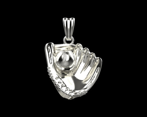 Dazzle Dime Baseball Glove and Ball Pendant A Tribute to the Great American Pastime - Dazzle Dime