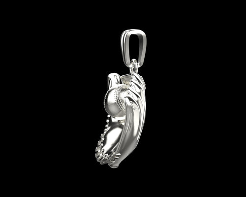 Dazzle Dime Baseball Glove and Ball Pendant A Tribute to the Great American Pastime - Dazzle Dime