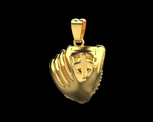 Dazzle Dime Baseball Glove and Ball Pendant A Tribute to the Great American Pastime - Dazzle Dime
