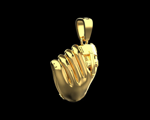 Dazzle Dime Baseball Glove and Ball Pendant A Tribute to the Great American Pastime - Dazzle Dime