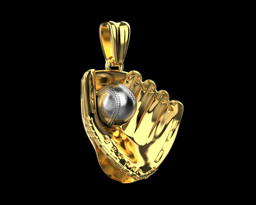 Dazzle Dime Baseball Glove and Ball Pendant A Tribute to the Great American Pastime - Dazzle Dime