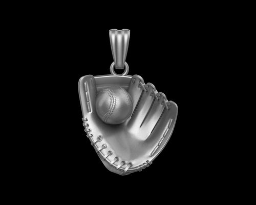Dazzle Dime Baseball Glove and Ball Pendant A Tribute to the Great American Pastime - Dazzle Dime