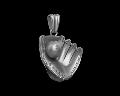 Dazzle Dime Baseball Glove and Ball Pendant A Tribute to the Great American Pastime - Dazzle Dime