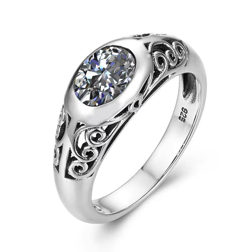 Dazzle Dime® Retro 925 Sterling Silver Peridot Ring for Women | VVS Clarity Oval Gemstone Jewelry