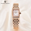 PAGANI Design 22mm Square Women’s Quartz Watch – Sapphire Glass, Stainless Steel, 50M Waterproof