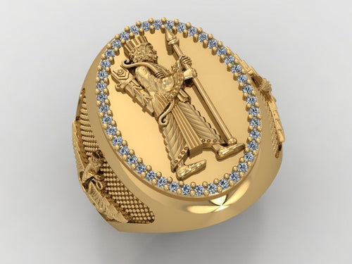 Dazzle Dime King Cyrus Ring Embrace Ancient Wisdom & Empire that Ruled the whole East DAZZLE DIME®
