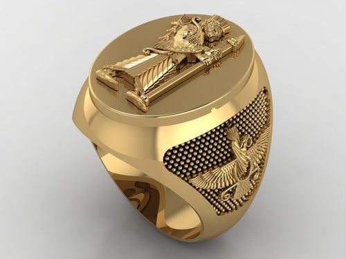 Dazzle Dime King Cyrus Ring Embrace Ancient Wisdom & Empire that Ruled the whole East DAZZLE DIME®