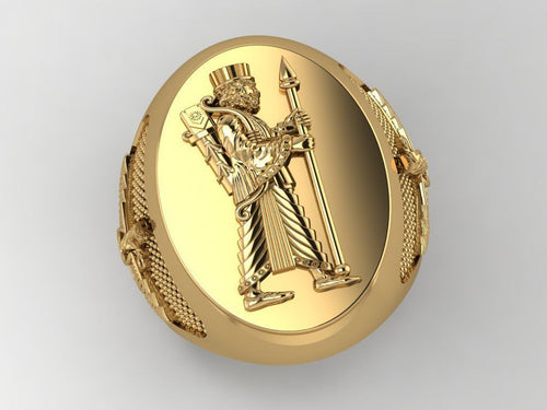 Dazzle Dime King Cyrus Ring Embrace Ancient Wisdom & Empire that Ruled the whole East DAZZLE DIME®