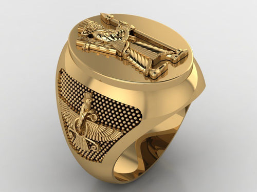 Dazzle Dime King Cyrus Ring Embrace Ancient Wisdom & Empire that Ruled the whole East DAZZLE DIME®