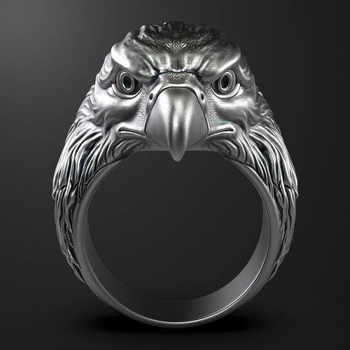 Dazzle Dime 925 Sterling Silver Base 18k Gold Plated Soaring Majesty Eagle Ring DAZZLE DIME®