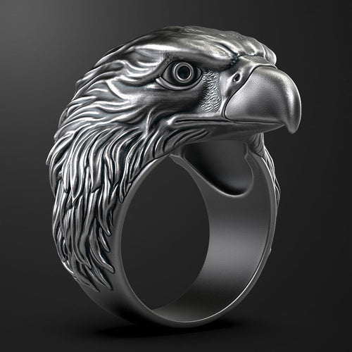 Dazzle Dime 925 Sterling Silver Base 18k Gold Plated Soaring Majesty Eagle Ring DAZZLE DIME®