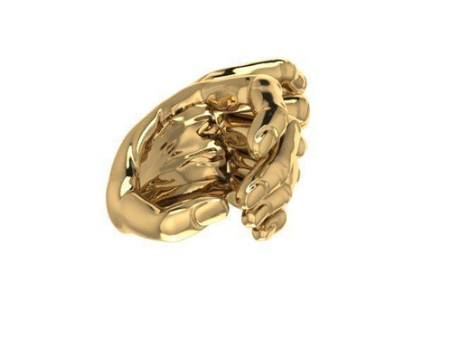 Dazzle Dime Earring Hugs AirPod  Where Style Meets Innovation 925 Sterling Silver Base, 18K Yellow & White Gold Plating - Dazzle Dime