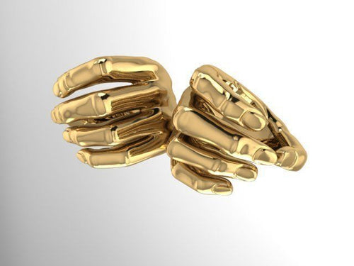 Dazzle Dime Earring Hugs AirPod  Where Style Meets Innovation 925 Sterling Silver Base, 18K Yellow & White Gold Plating - Dazzle Dime