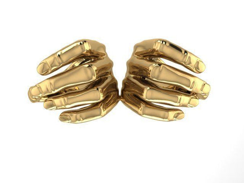 Dazzle Dime Earring Hugs AirPod  Where Style Meets Innovation 925 Sterling Silver Base, 18K Yellow & White Gold Plating - Dazzle Dime