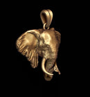 Dazzle Dime Elephant Head Pendant with Chain Majestic Symbol of Wisdom 925 Sterling Silver Base DAZZLE DIME®