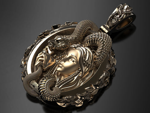 Dazzle Dime Eve and the Serpent Pendant  A Symbol of Temptation and Empowerment - Dazzle Dime