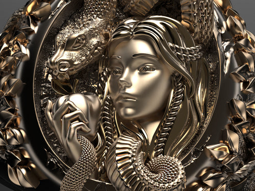 Dazzle Dime Eve and the Serpent Ring A Symbol of Temptation and Empowerment - Dazzle Dime