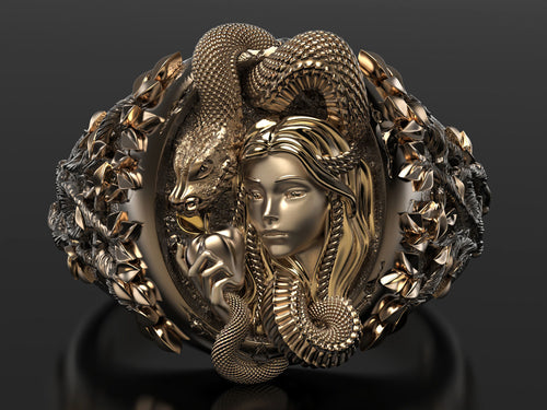 Dazzle Dime Eve and the Serpent Ring A Symbol of Temptation and Empowerment - Dazzle Dime