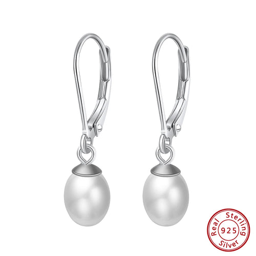 14K Gold-Plated 925 Sterling Silver Baroque Pearl Drop Earrings | Handpicked Natural Freshwater Pearl Dangle Jewelry for Women