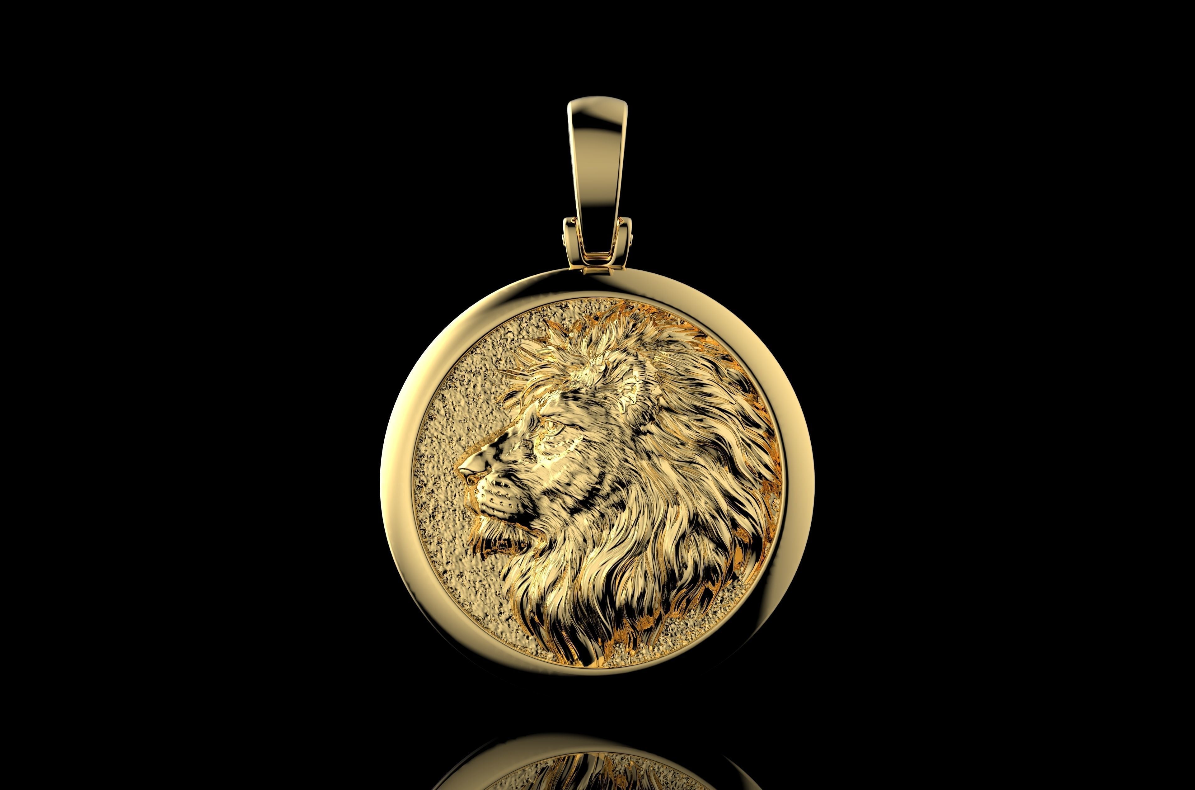 Dazzle Dime Lion's Pride Pendant with Chain