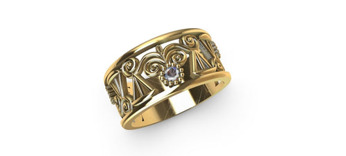 Gold Plated Graduating Lawyer Ring