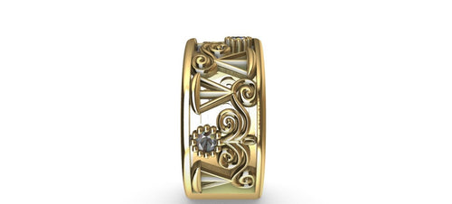 Gold Plated Graduating Lawyer Ring